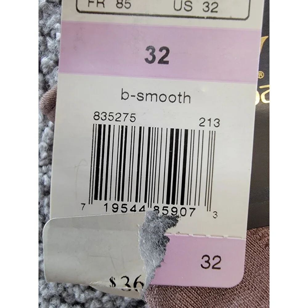 Wacoal B-Smooth Wirefree Removable Pads Bralette Women's 32 Taupe Pullover - Picture 14 of 14